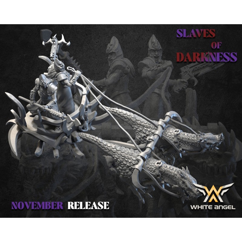 NIGHTMARE CHARIOT - Bigusson - Druk 3D - White Angels NIGHTMARE CHARIOT - Bigusson - Druk 3D - White Angels