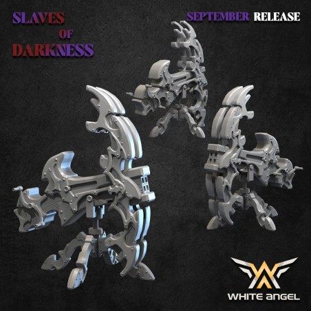 Dark Crossbow with 4x crew - Bigusson - Druk 3D - White Angels