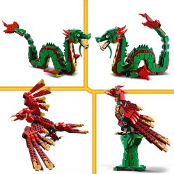Klocki LEGO CREATOR 31161 Średniowieczny smok 3w1 Feniks Wąż morski