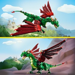 Klocki LEGO CREATOR 31161 Średniowieczny smok 3w1 Feniks Wąż morski