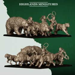 Feral Animals and Beastmasters Highlands Miniatures