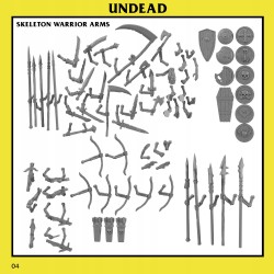 Skeleton Warriors Unit x7 + cmd - Bigusson - Druk 3d - Monstrous Encounters