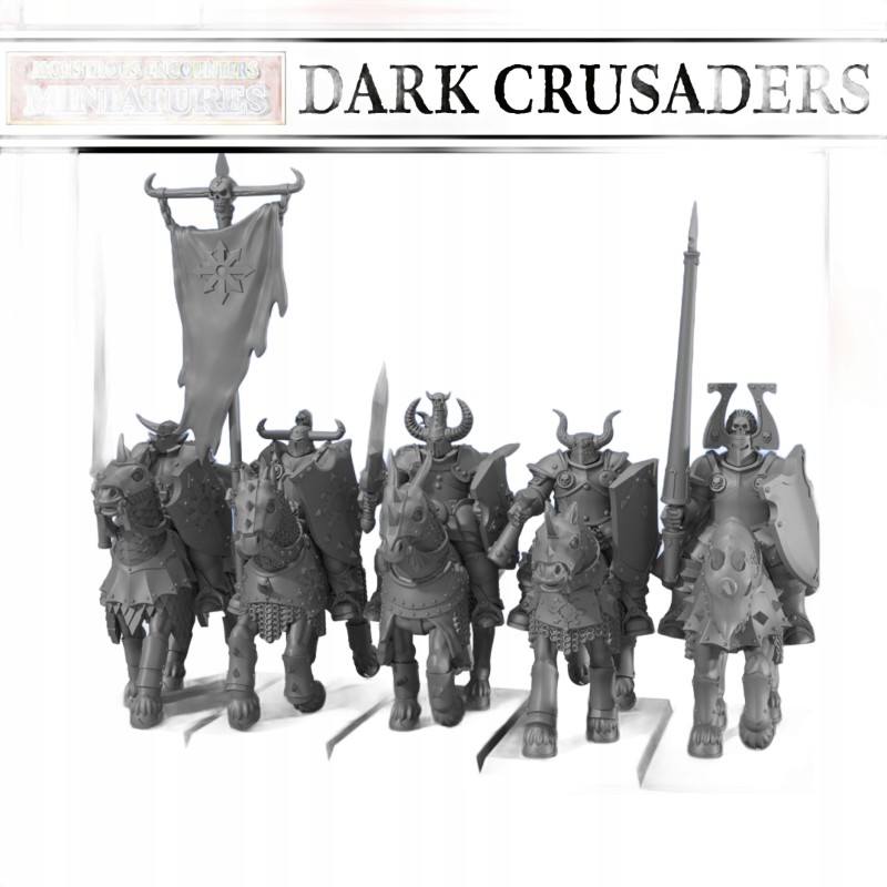 Dark Knights x7 + cmd - Bigusson - Druk 3d - Monstrous Encounters