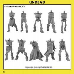 Skeleton Warriors Unit x10 - Bigusson - Druk 3d - Monstrous Encounters