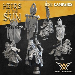 STANDARD BEARER OF THE SUN on Horse - White Angels