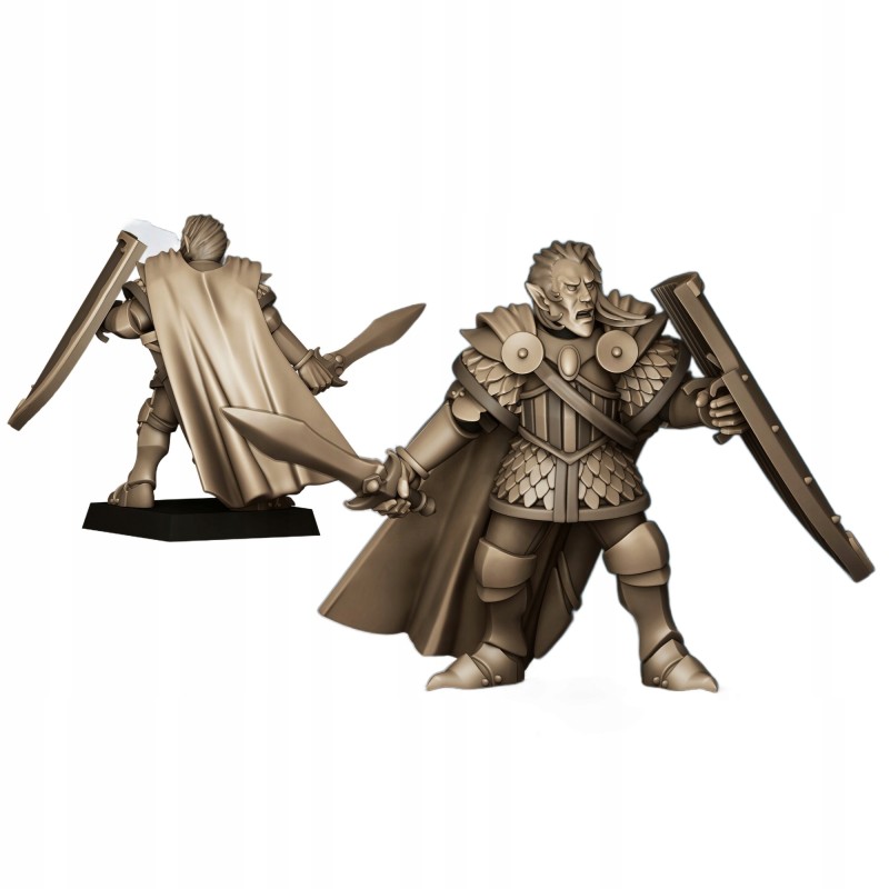 Aegean Elf Prince on foot - Bigusson - druk 3d - Highlands Miniatures