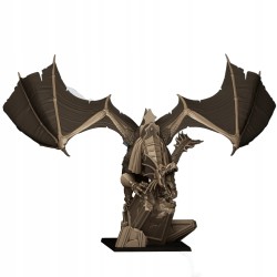 Aegean Elf Great Mage on Dragon - Bigusson - druk 3d - Highlands Miniatures
