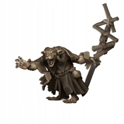 Sewer Vermin Warlock - Bigusson - Druk 3d - Highlands Miniatures