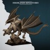 Aegean Elf Great Mage on Dragon - Bigusson - druk 3d - Highlands Miniatures
