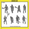 UNDEAD: Zombies Unit x 10 - Druk 3d - Highlands Miniatures