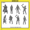 UNDEAD: Zombies Unit x 10 - Druk 3d - Highlands Miniatures