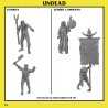 UNDEAD: Zombies Unit x 10 - Druk 3d - Highlands Miniatures