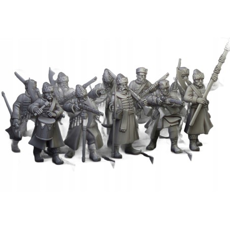Harbor Streltsy x10 - Druk 3d - Highlands Miniatures