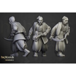 Harbor Cossacks x7 + cmd - Druk 3d - Highlands Miniatures