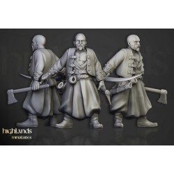 Harbor Cossacks x7 + cmd - Druk 3d - Highlands Miniatures
