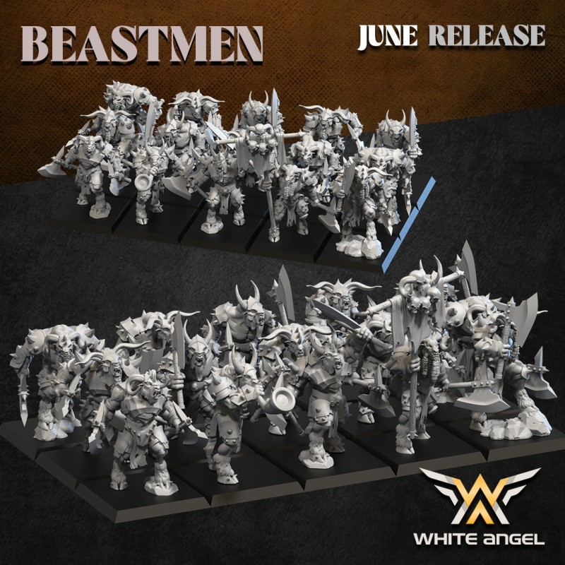 Heavy beast Warrior x 7 + cmd - Bigusson - Druk 3D - White Angels