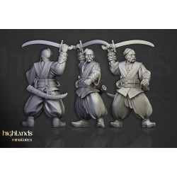Harbor Cossacks x7 + cmd - Druk 3d - Highlands Miniatures