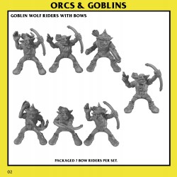 Goblin Wolf Riders Unit x 10 - Bigusson - Druk 3d - Monstrous Encounters