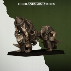 Sewer Vermin Heavy Weapons Teams - Druk - Highlands Miniatures