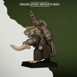 Sewer Vermin Engineer - Bigusson - Druk 3d - Highlands Miniatures