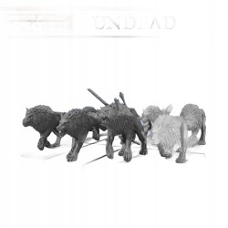 UNDEAD: Dire Wolves Unit x8 - Bigusson - Druk 3D - Monstrous Encounters