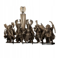 Nemean Lions with Bows x7 + cmd - Bigusson - Highlands Miniatures