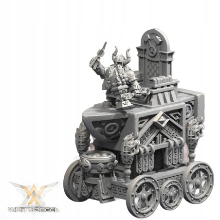Dwarf Anvil Chariot - Bigusson - Druk 3D - White Angels