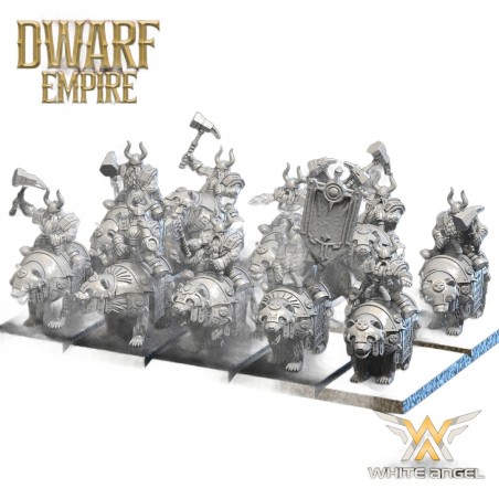 Heavy Dwarf Bear x 7 + cmd - Bigusson - Druk 3D - White Angels