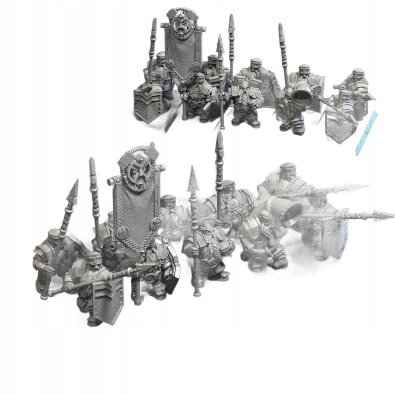 PIKEDWARF x 7 + cmd - Bigusson - Druk 3D - White Angels