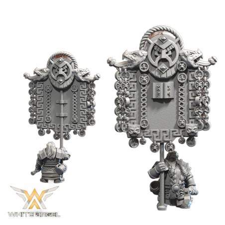 DWARF STANDARD BEARER - Bigusson - Druk 3D - White Angels