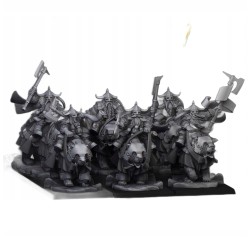 Heavy Dwarf Cavalry x7 + 3 cmd - Bigusson - Druk 3d - Highlands Miniatures