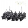 Mounted Dwarfs x7 + 3 cmd - Bigusson - Druk 3d - Highlands Miniatures