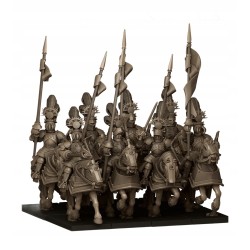 Sunland Golden Flames Knights x 7 + 3 cmd - druk 3d - Highlands Miniatures