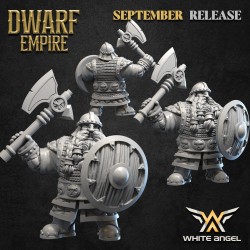 DWARF WARRIOR x 10 - Bigusson - Druk 3D - White Angels