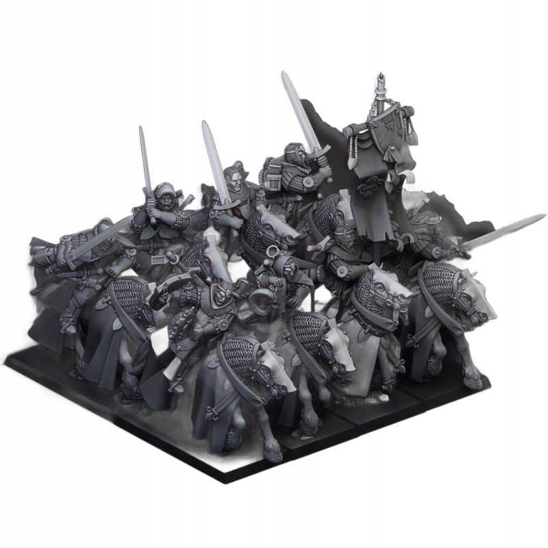 Questing Knights x 6 (3 + cmd) - druk 3d - Bigusson - Highlands Miniatures