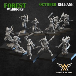 FOREST DANCER x10 - Bigusson - Druk 3D - White Angels