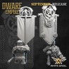 IRONHAMMER - DWARF EMPIRE x 7 + grupa dowodzenia - Bigusson - Druk 3D
