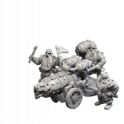 DWARF FLAME CANNON - Bigusson - Druk 3D - White Angels