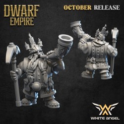 DWARF MINER x 10 - Bigusson - Druk 3D - White Angels