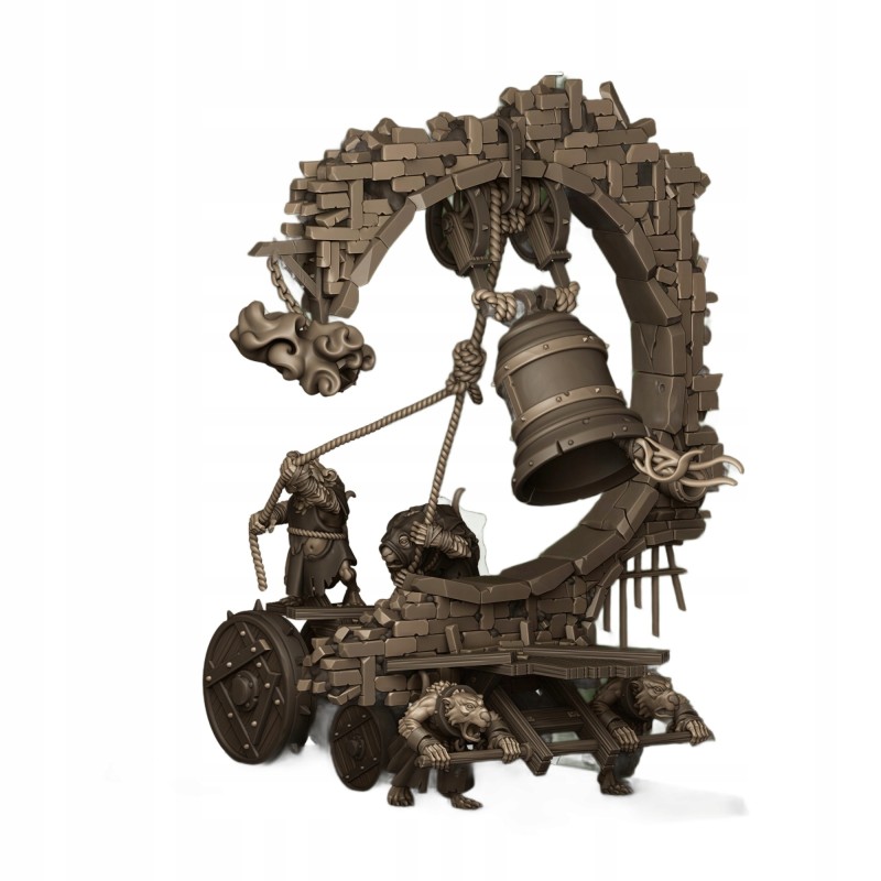 Moving Sewer with optional Bell and Censer - Druk 3d - Highlands Miniatures