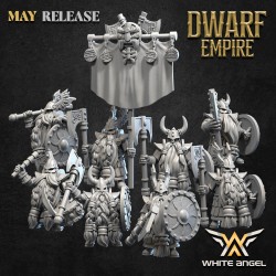 MASTER BEARD WARRIOR x 7 + cmd - Bigusson Miniatures - Druk 3D