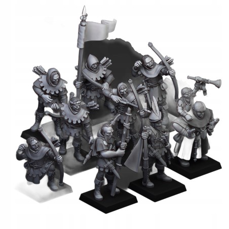 Robin Hood and the Sherwood Archers x 9 - Bigusson - Highlands Miniatures