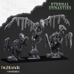 Sand Vultures x3 - Bigusson - Highlands Miniatures