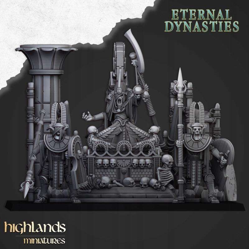 Pharaoh Funeral Ship - Bigusson - Druk 3d - Highlands Miniatures