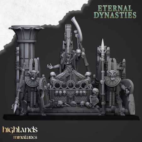 Pharaoh Funeral Ship - Bigusson - Druk 3d - Highlands Miniatures