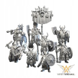 MASTER BEARD WARRIOR x 7 + cmd - Bigusson Miniatures - Druk 3D