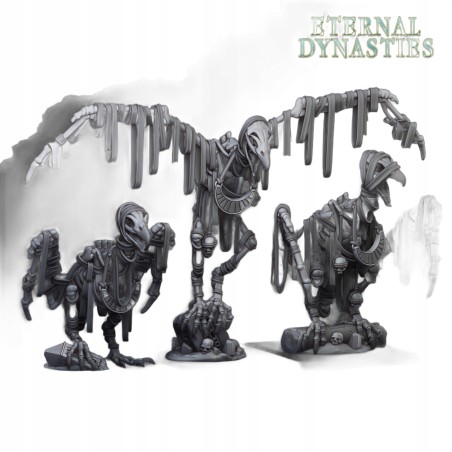 Sand Vultures x3 - Bigusson - Highlands Miniatures