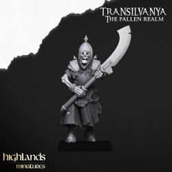 Skeletal Guard with Great Weapons x 5 regular - 3d - Highlands Miniatures