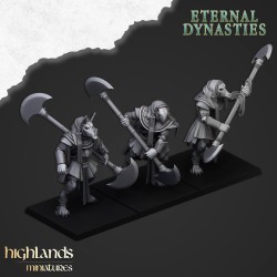 Anubis Guard x 3 - Druk 3d - Highlands Miniatures
