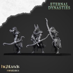 Anubis Guard x 3 - Druk 3d - Highlands Miniatures